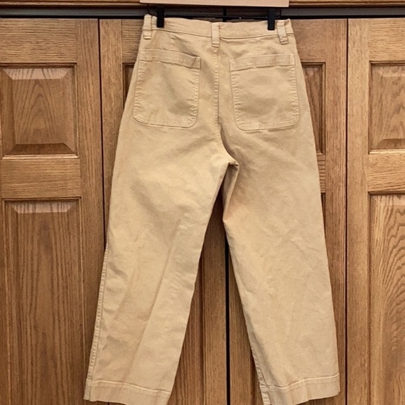 Madewell light mustard colored crop pants. Women’s size 28 - Picture 3 of 16